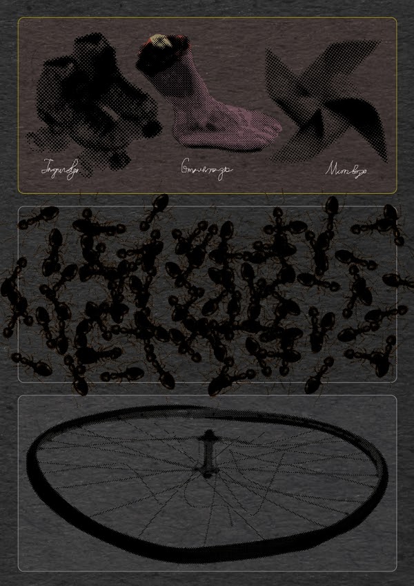 Этюд о красном колесе. Левая панель [Etude about the red wheel. Left panel]