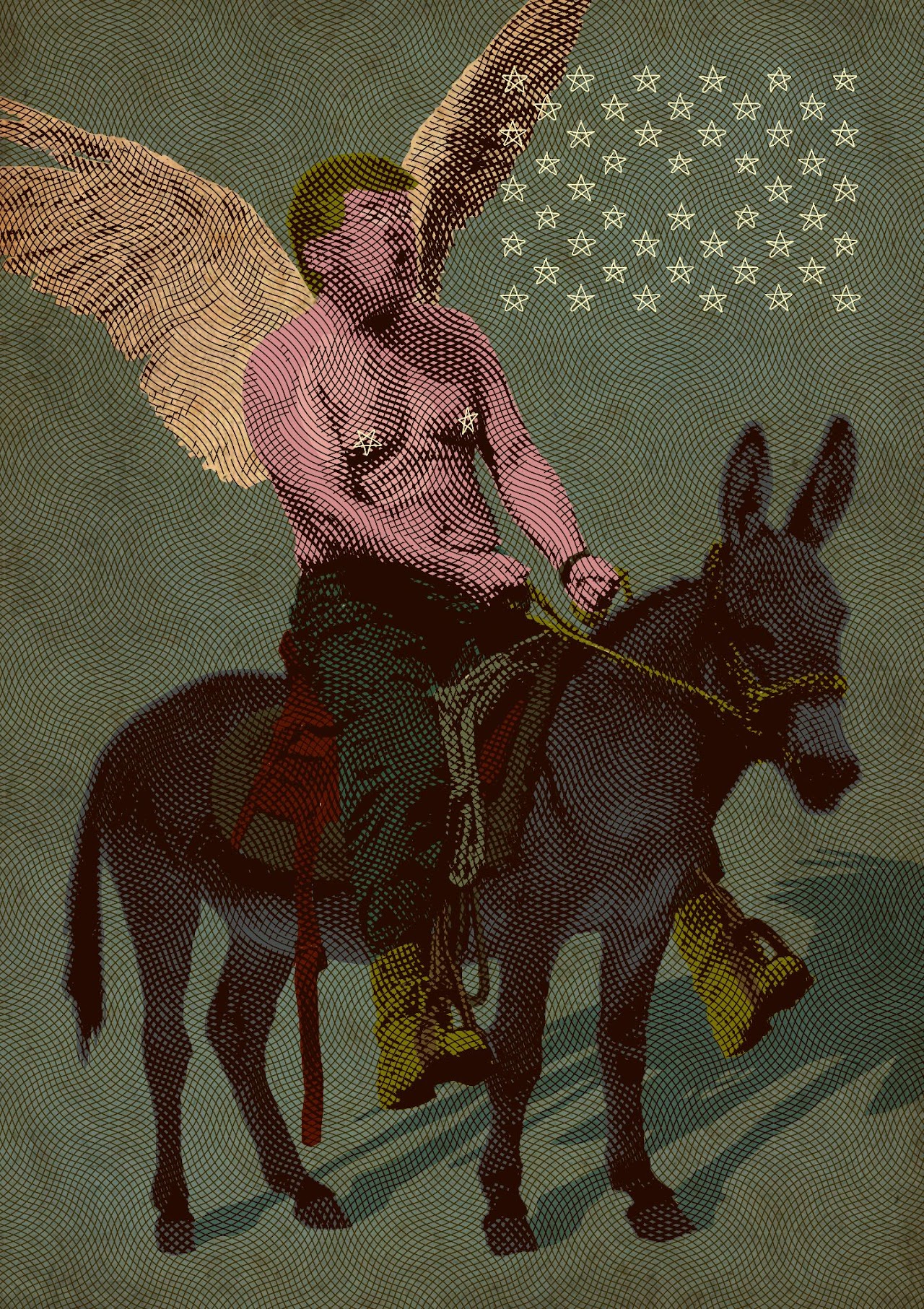 Этюд с ослом. Хаки [Etude with a donkey. Khaki]