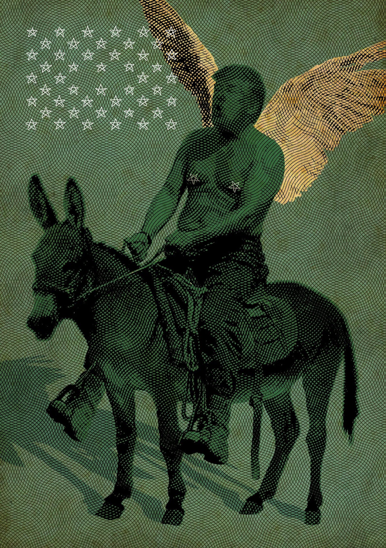 Этюд с ослом. Изумрудная зелень [Etude with a donkey. Emerald green]
