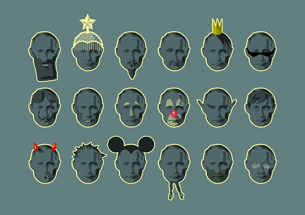 Вариативный, множественный, многогранный. Голубой [Variable, multiple, multifaceted. Blue]