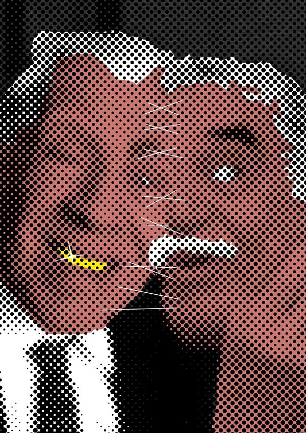 Двойной портрет Маркеса и Борхеса [Double portrait of Marquez and Borges]