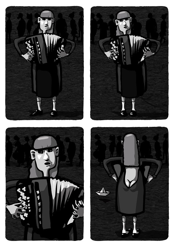 Гармонистка. Здесь никогда не меняются песни [Accordion player. The songs never change here]
